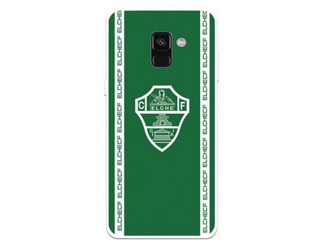 Funda para Samsung Galaxy A8 2018 del Elche CF Escudo Fondo Verde - Licencia Oficial Elche CF
