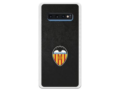 Funda para Samsung Galaxy S10 Plus del Valencia Franjas Negras - Licencia Oficial Valencia CF