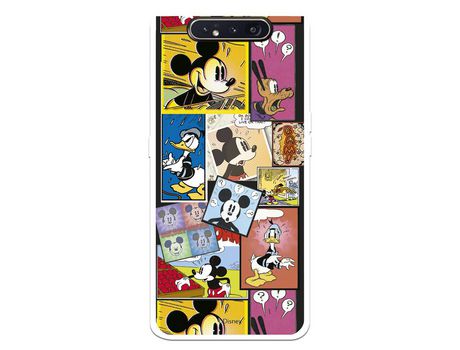Funda para Samsung Galaxy A80 Oficial de Disney Mickey Comic - Clásicos Disney