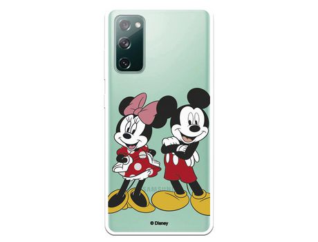 Funda para Samsung Galaxy S20 FE Oficial de Disney Mickey y Minnie Posando - Clásicos Disney