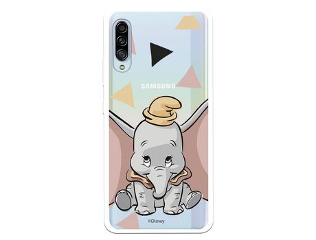 Funda para Samsung Galaxy A90 5G Oficial de Disney Dumbo Silueta Transparente - Dumbo