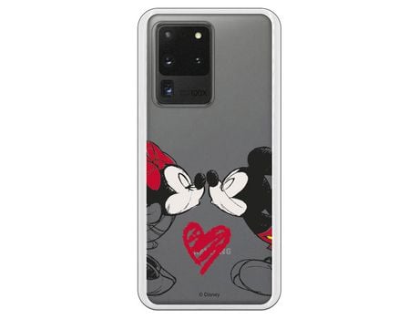 Funda para Samsung Galaxy S20 Ultra Oficial de Disney Mickey y Minnie Beso - Clásicos Disney