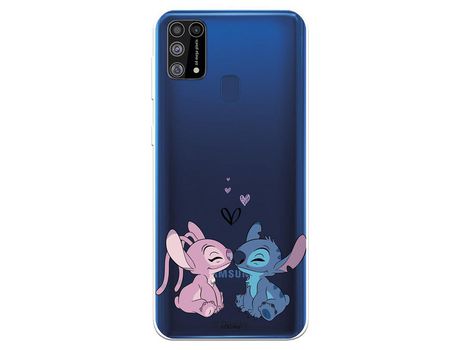 Funda para Samsung Galaxy M31 Oficial de Disney Angel & Stitch Beso - Lilo & Stitch