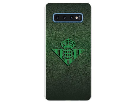 Funda para Samsung Galaxy S10 del Betis Escudo Verde Fondo trama - Licencia Oficial