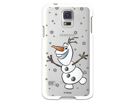 Funda para Samsung Galaxy S5 Oficial de Disney Olaf Transparente - Frozen