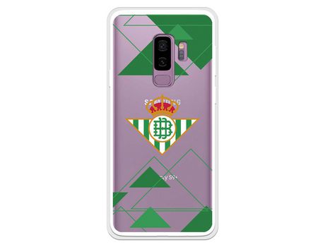 Funda para Samsung Galaxy S9 Plus del Betis Escudo Fondo transparente - Licencia Oficial