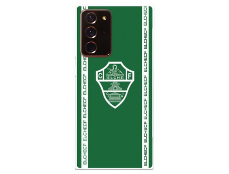 Funda para Samsung Galaxy Note20 Ultra del Elche CF Escudo Fondo Verde - Licencia Oficial Elche CF