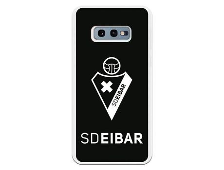 Funda para Samsung Galaxy S10e del Eibar Escudo Fondo Negro - Licencia Oficial SD Eibar