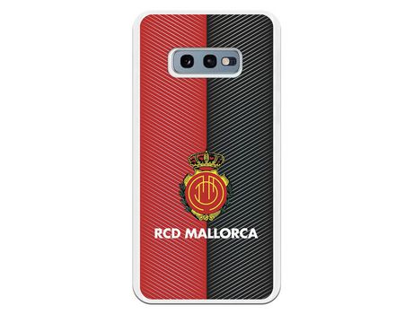 Funda para Samsung Galaxy S10e del Mallorca RCD Mallorca Diagonales Transparente - Licencia Oficial RCD Mallorca