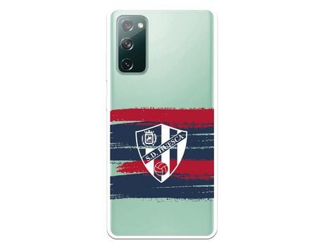 Funda para Samsung Galaxy S20 FE del Huesca Rayas Transparente - Licencia Oficial SD Huesca