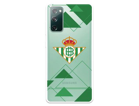 Funda para Samsung Galaxy S20 FE del Betis Escudo Fondo transparente - Licencia Oficial