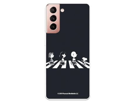 Funda para Samsung Galaxy S21 Oficial de Peanuts Personajes Beatles - Snoopy