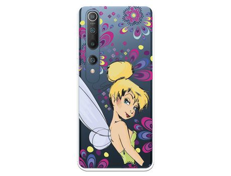 Funda para Xiaomi Mi 10 Oficial de Disney Campanilla Flores - Peter Pan