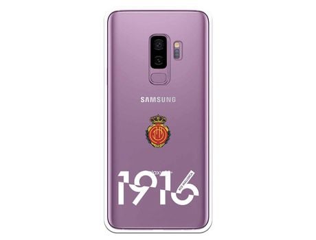 Funda para Samsung Galaxy S9 Plus del Mallorca RCD Mallorca 1916 Transparente - Licencia Oficial RCD Mallorca