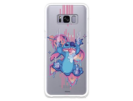 Funda para Samsung Galaxy S8 Oficial de Disney Stitch Graffiti - Lilo & Stitch