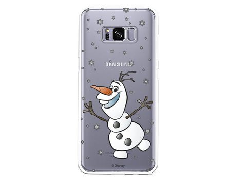 Funda para Samsung Galaxy S8 Oficial de Disney Olaf Transparente - Frozen