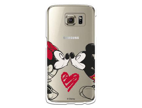 Funda para Samsung Galaxy S6 Oficial de Disney Mickey y Minnie Beso - Clásicos Disney