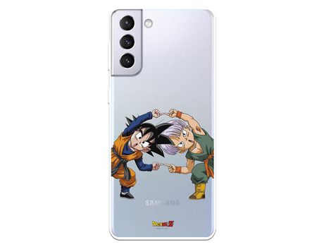 Funda para Samsung Galaxy S21 Plus Oficial de Dragon Ball Goten y Trunks Fusión