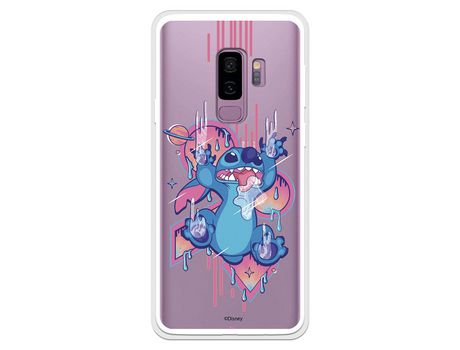 Funda para Samsung Galaxy S9 Plus Oficial de Disney Stitch Graffiti - Lilo & Stitch