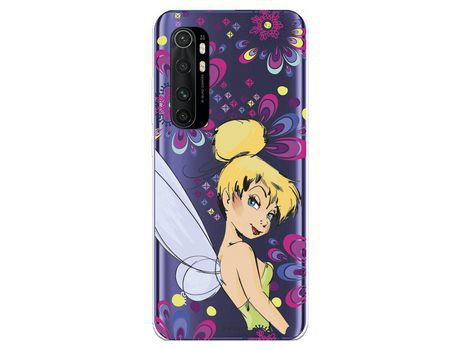Funda para Xiaomi Mi Note 10 Lite Oficial de Disney Campanilla Flores - Peter Pan