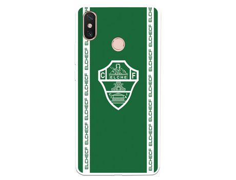 Funda para Xiaomi Mi Max 3 del Elche CF Escudo Fondo Verde - Licencia Oficial Elche CF
