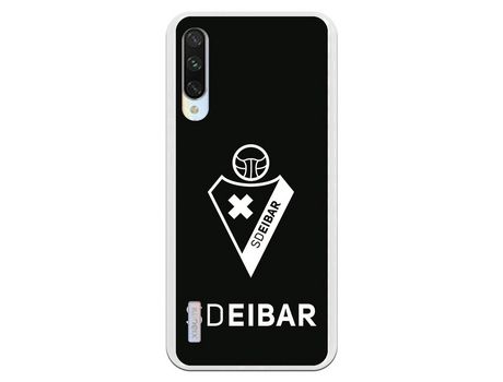 Funda para Xiaomi Mi A3 del Eibar Escudo Fondo Negro - Licencia Oficial SD Eibar
