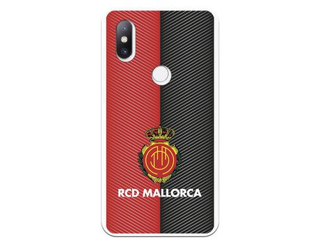 Funda para Xiaomi Mi Mix 2S del Mallorca RCD Mallorca Diagonales Transparente - Licencia Oficial RCD Mallorca