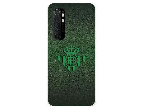 Funda para Xiaomi Mi Note 10 Lite del Betis Escudo Verde Fondo trama - Licencia Oficial