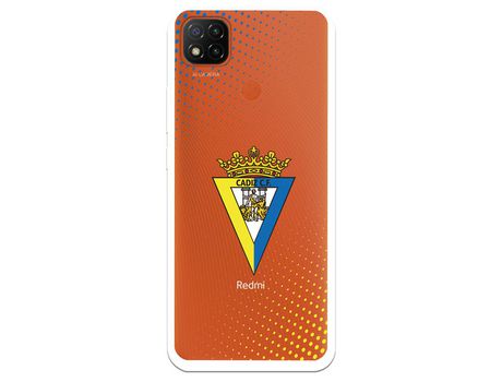 Funda para Xiaomi Redmi 9C del Cádiz Escudo Transparente - Licencia Oficial