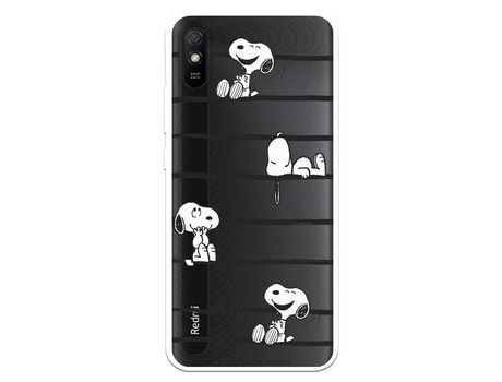 Funda para Xiaomi Redmi 9A Oficial de Peanuts Snoopy rayas - Snoopy