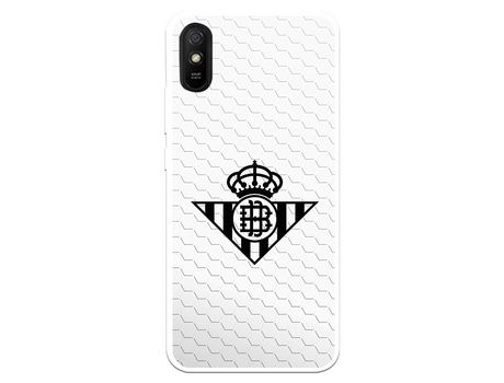 Funda para Xiaomi Redmi 9AT del Betis Escudo Negro Fondo Red - Licencia Oficial