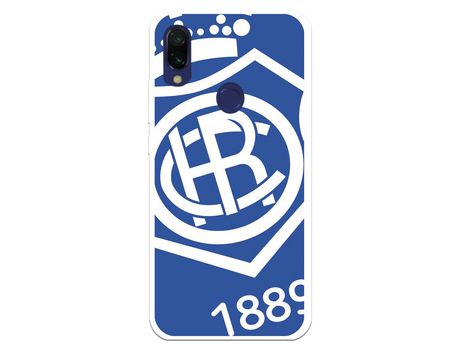 Funda para Xiaomi Redmi 7A del Recre Escudo Fondo azul - Licencia Oficial Real Club Recreativo de Huelva