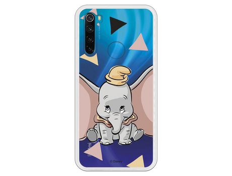 Funda para Xiaomi Redmi Note 8 Oficial de Disney Dumbo Silueta Transparente - Dumbo