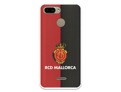 Funda para Xiaomi Redmi 6A del Mallorca RCD Mallorca Diagonales Transparente - Licencia Oficial RCD Mallorca