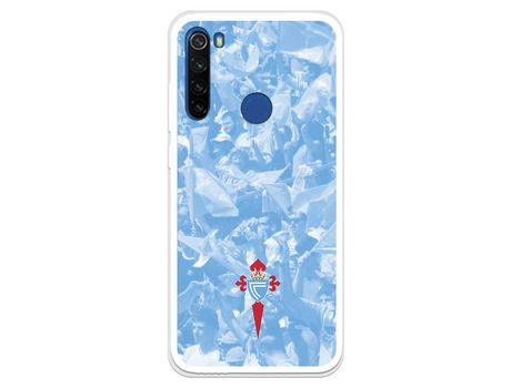 Funda para Xiaomi Redmi Note 8T del Celta Escudo Fondo Hinchada - Licencia Oficial RC Celta