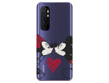 Funda para Xiaomi Mi Note 10 Lite Oficial de Disney Mickey y Minnie Beso - Clásicos Disney