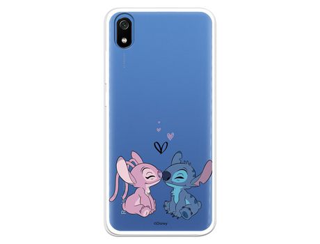 Funda para Xiaomi Redmi 7A Oficial de Disney Angel & Stitch Beso - Lilo & Stitch