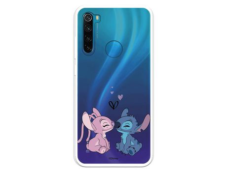Funda para Xiaomi Redmi Note 8 Oficial de Disney Angel & Stitch Beso - Lilo & Stitch