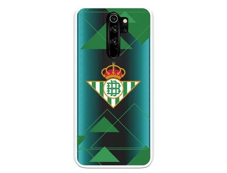 Funda para Xiaomi Redmi Note 8 Pro del Betis Escudo Fondo transparente - Licencia Oficial