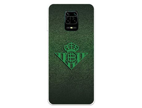 Funda para Xiaomi Redmi Note 9S del Betis Escudo Verde Fondo trama - Licencia Oficial