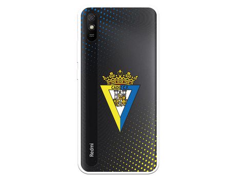 Funda para Xiaomi Redmi 9A del Cádiz Escudo Transparente - Licencia Oficial