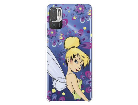 Funda para Xiaomi Redmi Note 10 5G Oficial de Disney Campanilla Flores - Peter Pan