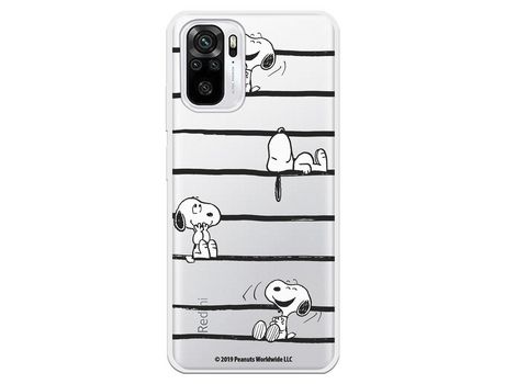 Funda para Xiaomi Redmi Note 10 Oficial de Peanuts Snoopy rayas - Snoopy