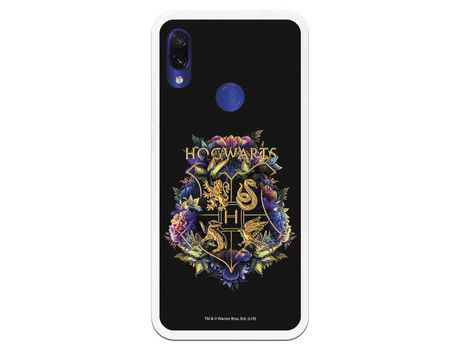 Funda para Xiaomi Redmi Note 7 Oficial de Harry Potter Hogwarts Floral - Harry Potter