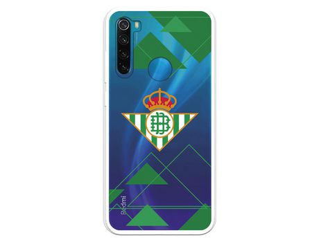 Funda para Xiaomi Redmi Note 8 del Betis Escudo Fondo transparente - Licencia Oficial