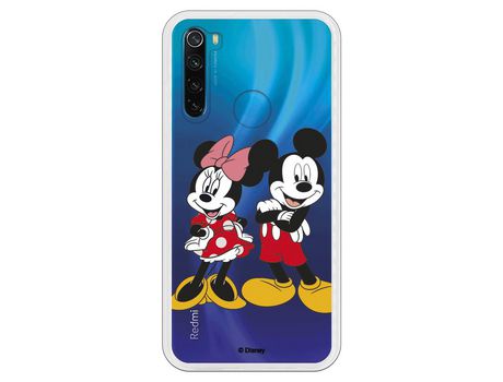 Funda para Xiaomi Redmi Note 8 Oficial de Disney Mickey y Minnie Posando - Clásicos Disney