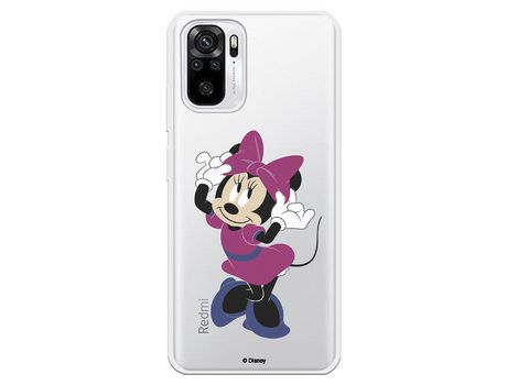 Funda para Xiaomi Redmi Note 10 Oficial de Disney Minnie Rosa - Clásicos Disney