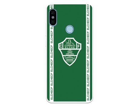 Funda para Xiaomi Redmi Note 5 Pro del Elche CF Escudo Fondo Verde - Licencia Oficial Elche CF