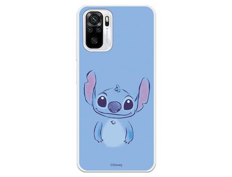 Funda para Xiaomi Redmi Note 10 Oficial de Disney Stitch azul - Lilo & Stitch