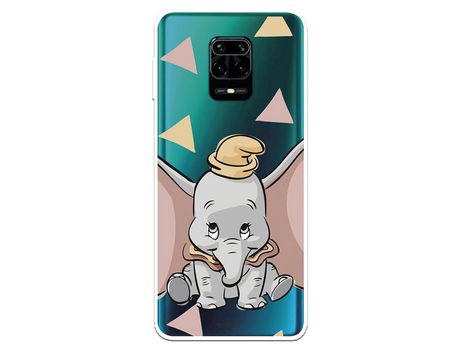 Funda para Xiaomi Redmi Note 9S Oficial de Disney Dumbo Silueta Transparente - Dumbo